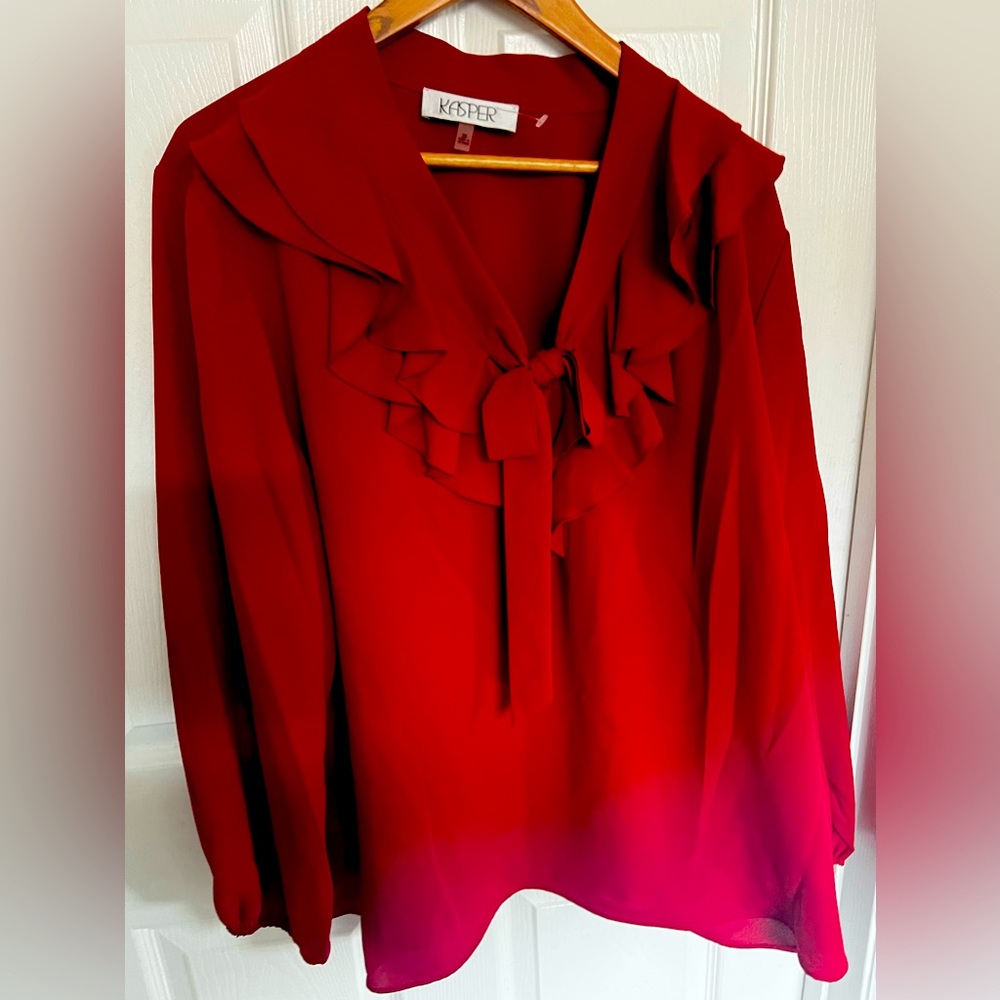 Formal red shirt